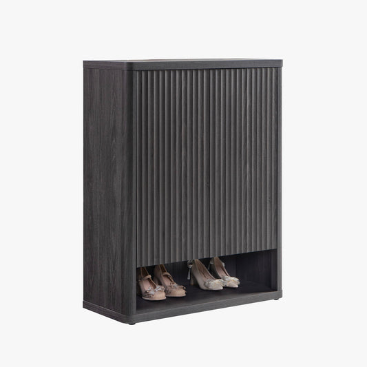 Meuble à chaussures noir Cas pour l'entrée 