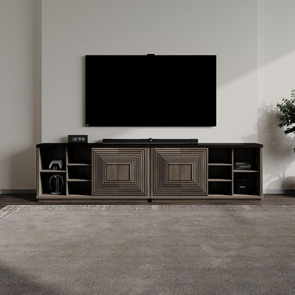 Meuble TV Stria 58,2 pouces, porte coulissante 
