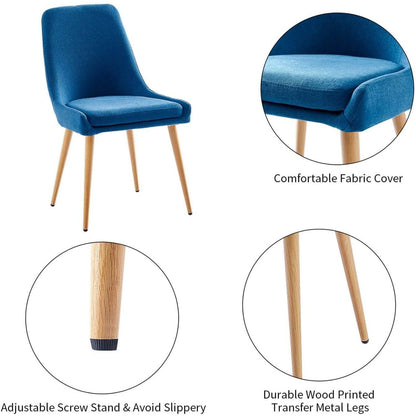 Chaises de salle à manger avec pieds en métal