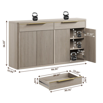 Buffet Cas, 2 tiroirs 
