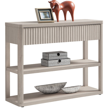 Console étroite Cas avec tiroirs