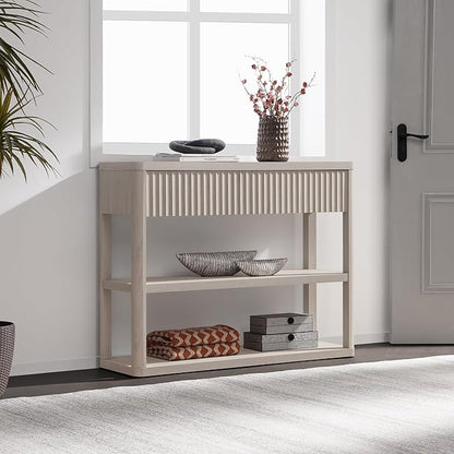 Console étroite Cas avec tiroirs