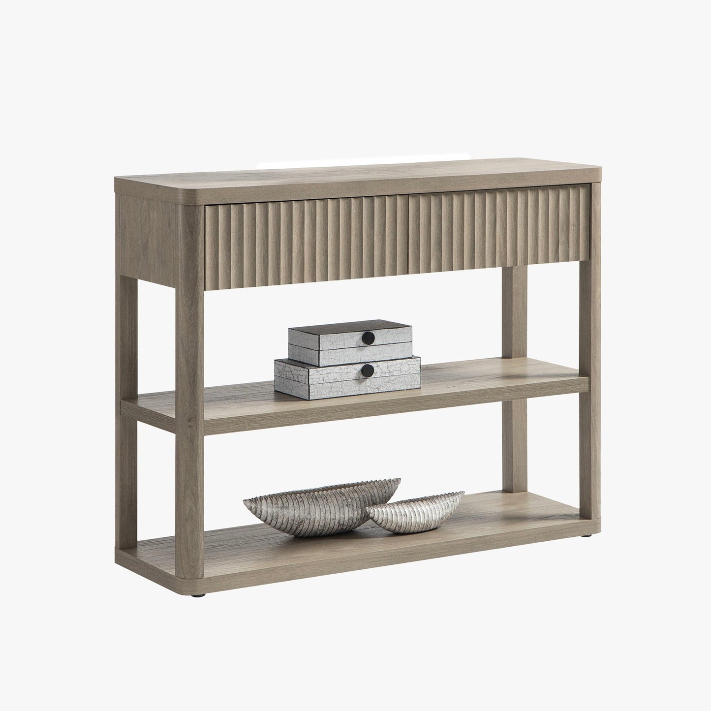 Console étroite Cas avec tiroirs