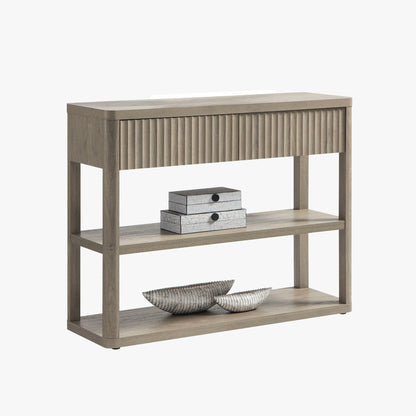 Console étroite Cas avec tiroirs
