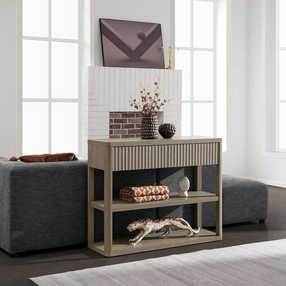 Console étroite Cas avec tiroirs