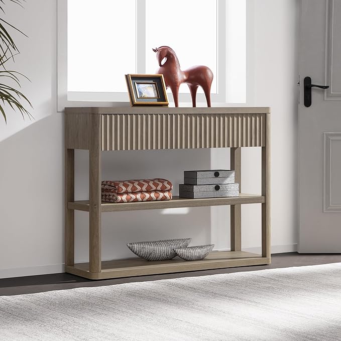 Console étroite Cas avec tiroirs
