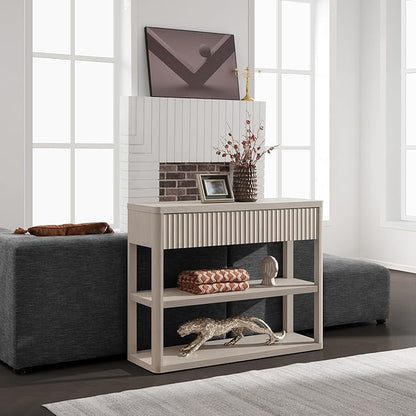 Console étroite Cas avec tiroirs