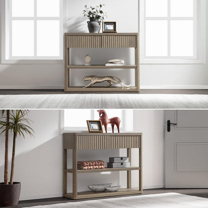 Console étroite Cas avec tiroirs