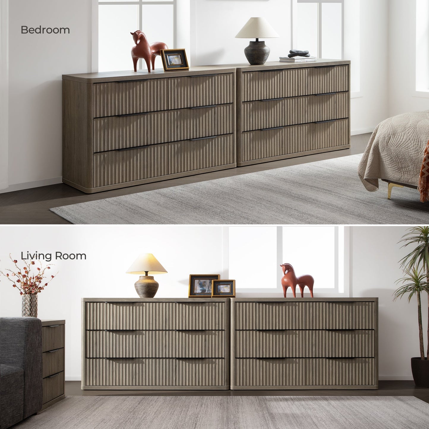 Commode Cas, 6 tiroirs 