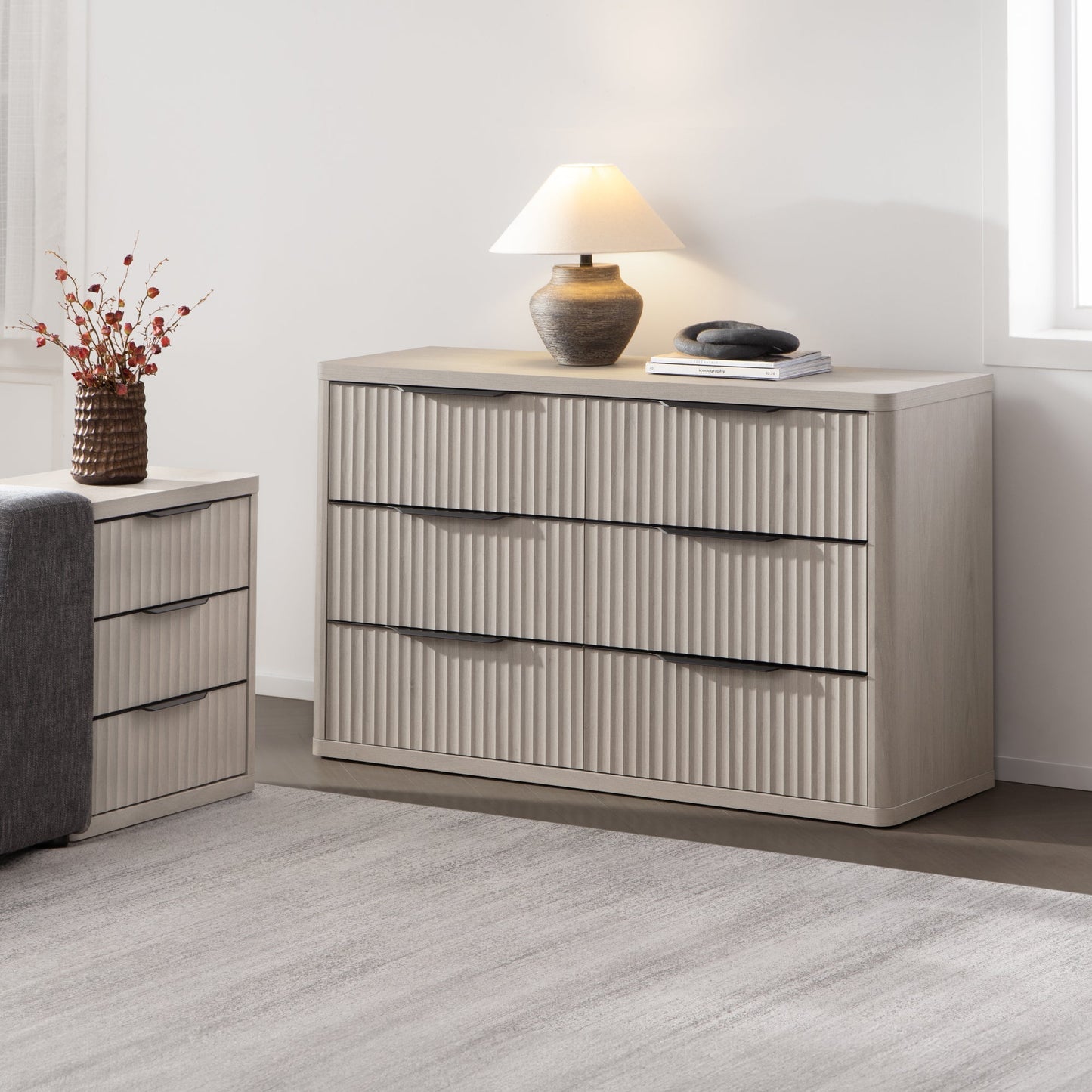 Commode Cas, 6 tiroirs 