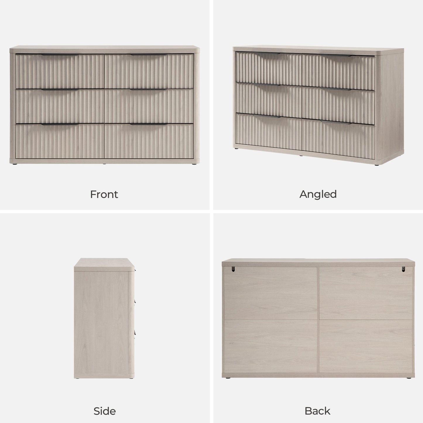 Commode Cas, 6 tiroirs 