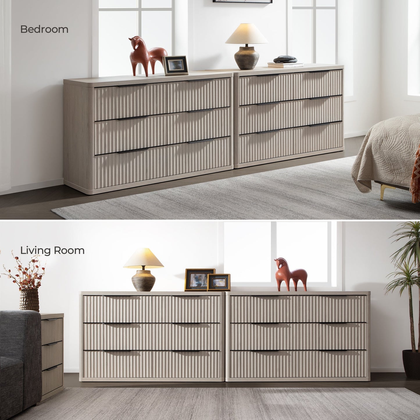 Commode Cas, 6 tiroirs 