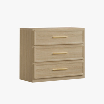 Table de chevet Crescent, 3 tiroirs 