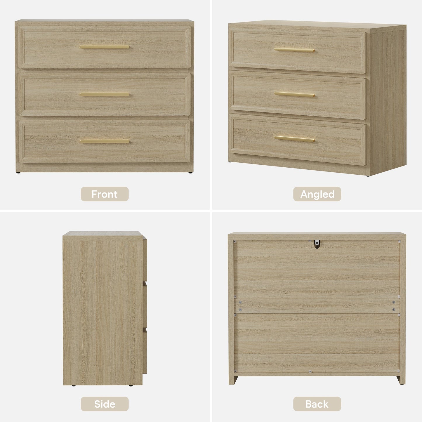 Commode modulaire Crescent avec tiroirs 