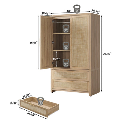 Armoire Savanna, hauteur 71 pouces 