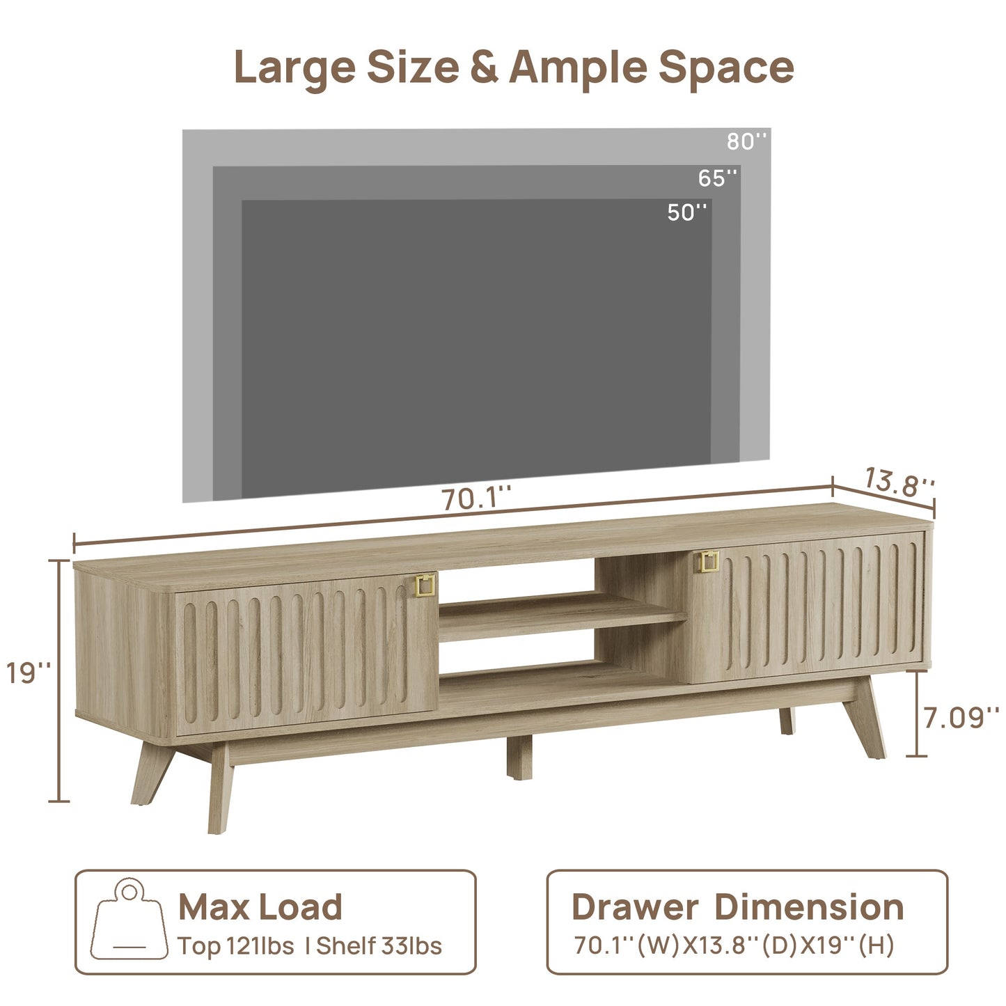 Meuble TV Domus 70 pouces 