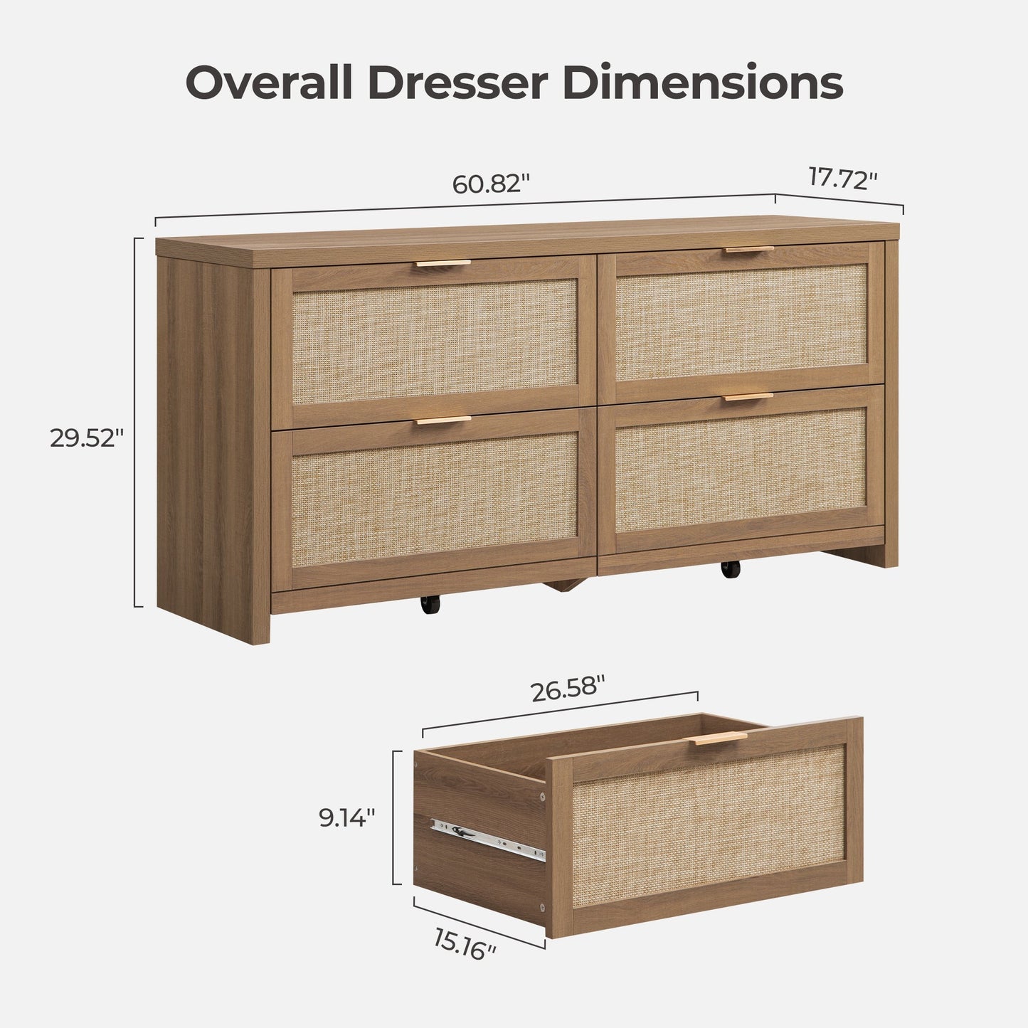Commode Savanna 4 tiroirs 