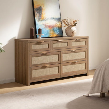 Commode haute Savanna, 7 tiroirs 