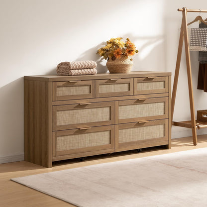 Commode haute Savanna, 7 tiroirs 