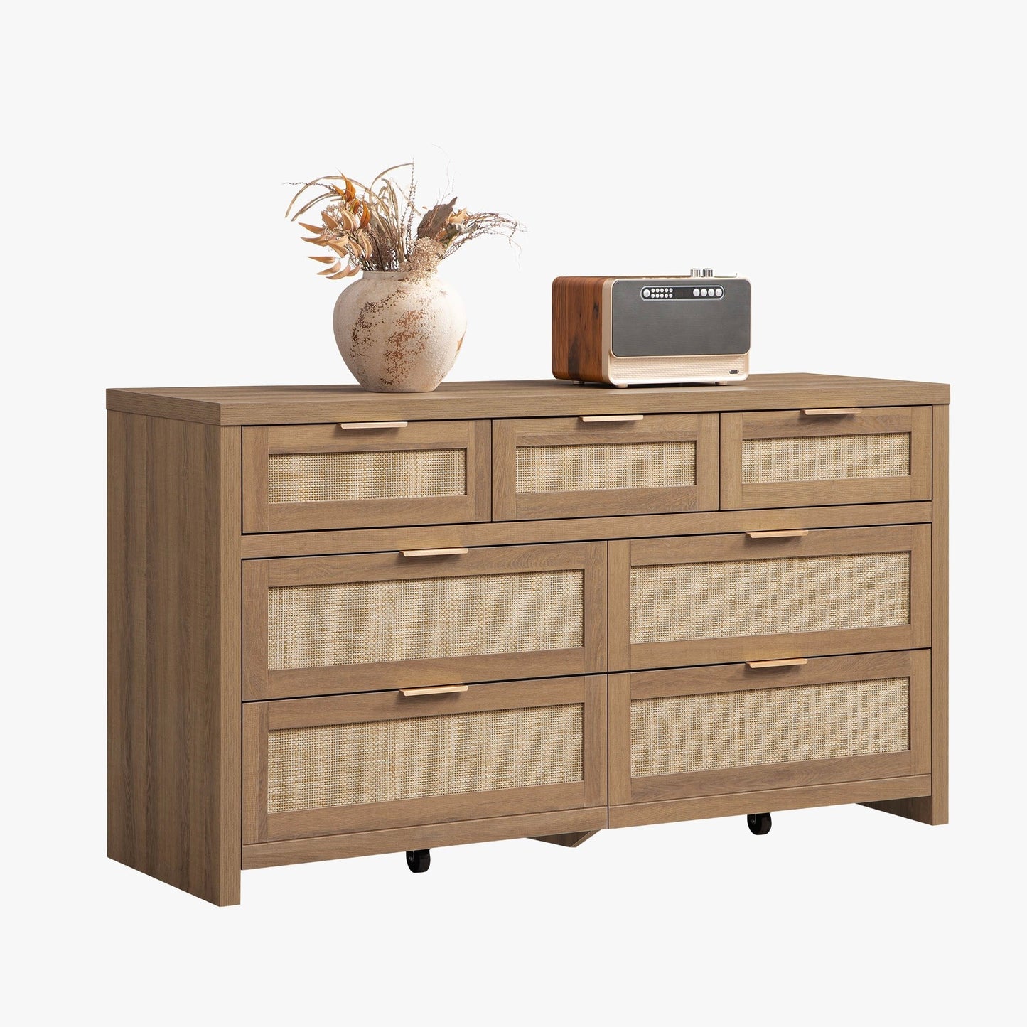 Commode haute Savanna, 7 tiroirs 