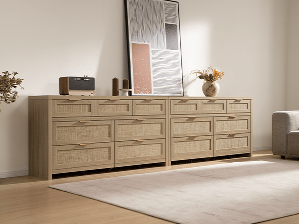 Commode haute Savanna, 7 tiroirs 