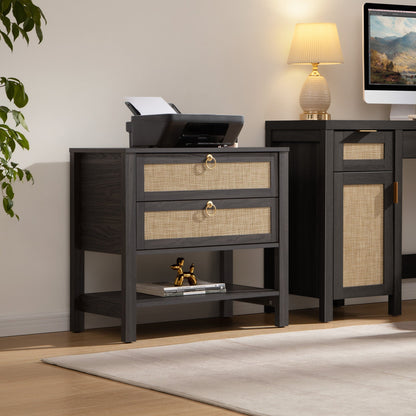 Grande table de chevet Terra, hauteur 25,6 pouces 