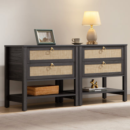 Grande table de chevet Terra, hauteur 25,6 pouces 