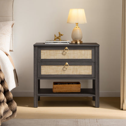Grande table de chevet Terra, hauteur 25,6 pouces 